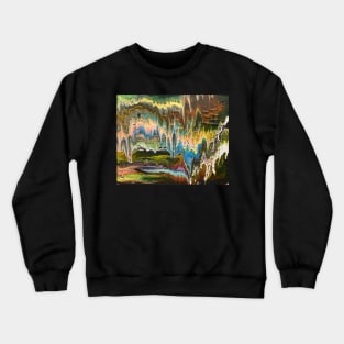 Earthy paint pour Crewneck Sweatshirt